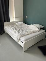 Ikea bed incl. goed matras GRATIS, Wit, Tweepersoons, Ophalen of Verzenden, Zo goed als nieuw