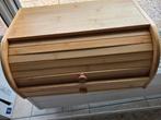 Bamboe Broodtrommel met Roldeur 40x27 x16 cmr, Huis en Inrichting, Ophalen of Verzenden, Gebruikt