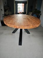 Robuuste eettafel teakhout, Huis en Inrichting, Ophalen, 100 tot 150 cm, Teakhout, 200 cm of meer