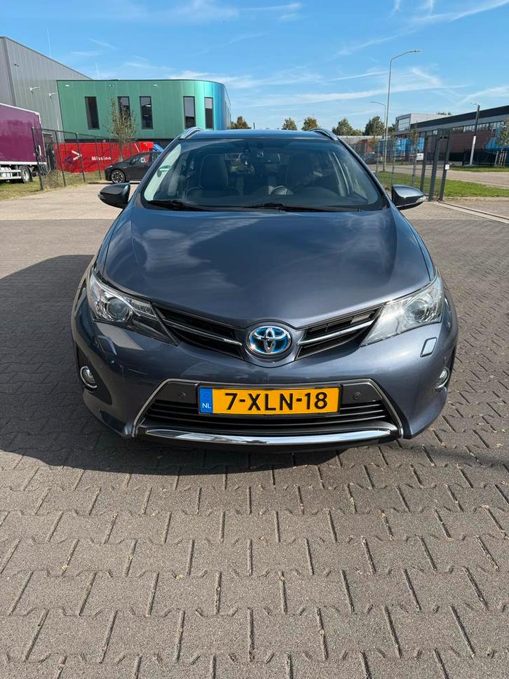 Toyota Auris 1.8 Hybrid Touring Sports CVT 2014 Blauw/Grijs, Auto's, Toyota, Particulier, Auris, ABS, Achteruitrijcamera, Adaptieve lichten