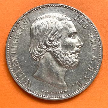  Nederland 2 1/2 gulden 1874 Willem III Rijks zilver   beschikbaar voor biedingen