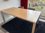 Leolux uitschuifbare eettafel - licht hout design, Huis en Inrichting, Ophalen, Gebruikt, Eikenhout, 50 tot 100 cm