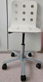 Witte burostoel, in hoogte verstelbaar., Ophalen of Verzenden, Gebruikt