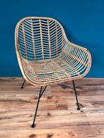 Mooie rotan eetkamerstoel, Huis en Inrichting, Stoelen, Ophalen, Gebruikt, Bruin, Riet of Rotan