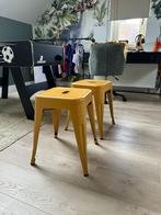 Stalen krukken okergeel - Karwei, Huis en Inrichting, Ophalen, Twee, Overige kleuren, Zo goed als nieuw