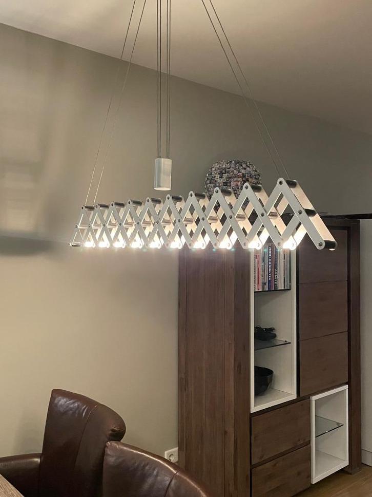 Hanglamp Lucefer Flexxxibile, Huis en Inrichting, Lampen | Hanglampen, Gebruikt, 75 cm of meer, Metaal, Ophalen