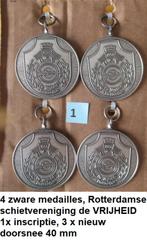 SCHIETSPORT, set van 4 supermooie medailles van de RSV, Ophalen of Verzenden, Overige materialen, Nederland