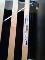 Malm Bed met Lattenbodem Luroy, Ophalen, Zwart, Tweepersoons, 140 cm