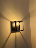 Stalen wandlamp, Huis en Inrichting, Lampen | Wandlampen, Industrieel, Ophalen of Verzenden, Metaal, Zo goed als nieuw