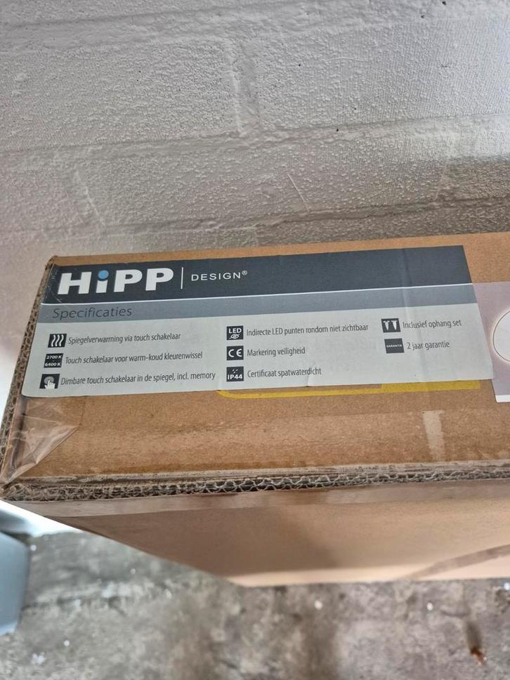 HiPP Design Badkamerspiegel - Nieuw in doos!, Huis en Inrichting, Woonaccessoires | Spiegels, Nieuw, 75 tot 100 cm, Minder dan 100 cm