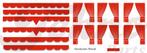 Cabinegordijntjes rood decal, Ophalen of Verzenden, Nieuw, Bus of Vrachtwagen, Tekno
