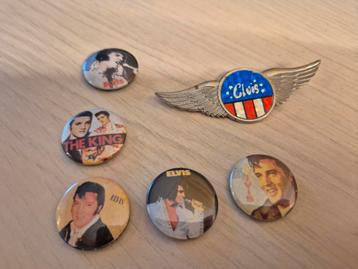 Elvis Presley buttons jaren 50-jaren 70 origineel porto 2,75 beschikbaar voor biedingen