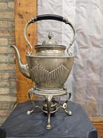 Zilver plate ketel op stand - moet gepoetst worden, Antiek en Kunst, Ophalen of Verzenden, Zilver