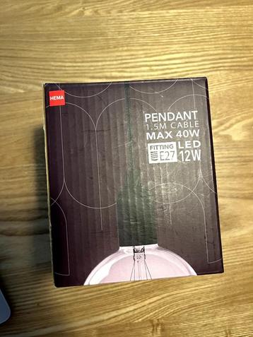 pendule zwart metaal E27 beschikbaar voor biedingen