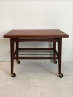 Vintage Deense Bijzettafel van Teak Fineer, Ophalen, Huis en Inrichting