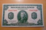 Prachtig Bankbiljet van 2 1/2 Gulden 1943 type "WILHELMINA"!, Verzenden, 2½ gulden, Los biljet
