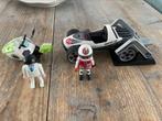Playmobil poppetjes, jetski en een auto wegschieter., Ophalen of Verzenden, Gebruikt, Los playmobil