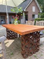 Tafel, Huis en Inrichting, Tafels | Eettafels, Ophalen, Gebruikt, Eikenhout, 50 tot 100 cm