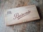 Oud houten kistje Baronie Fondant plaatjes - Schiedam, Ophalen of Verzenden, Gebruikt