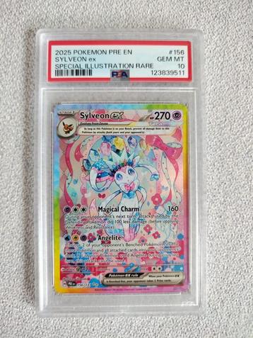 Pokémon – Prismatic Evolutions – Sylveon Ex - #156 – PSA 10 beschikbaar voor biedingen