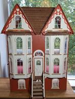 Poppenhuis met 4 verdiepingen, dun hout, Ophalen, Gebruikt, Poppenhuis