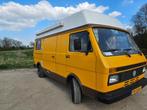 Volkswagen LT28 camper uit 1991, geel, Caravans en Kamperen, Campers, Buscamper of Camperbus, Volkswagen, Diesel, Tot en met 3