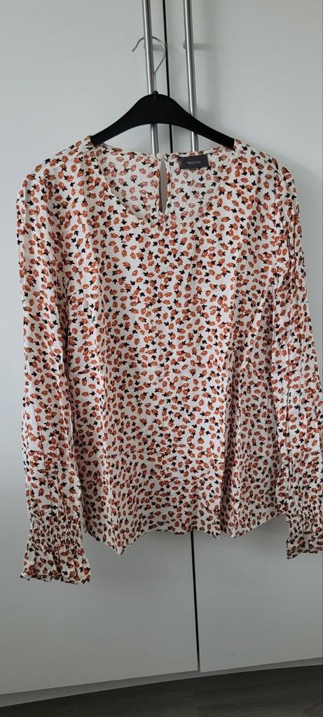 Blouse herfst print maat 40, Kleding | Dames, Blouses en Tunieken, Zo goed als nieuw, Maat 38/40 (M), Ophalen of Verzenden