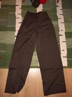 Monki bruine Wide Leg Broek - Maat 32, Kleding | Dames, Broeken en Pantalons, Ophalen of Verzenden, Nieuw, Bruin, Lang