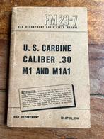WO2 Amerikaans M1 Carbine karabijn techisch voorschrift 1944, Verzamelen, Verzenden, Duitsland, Boek of Tijdschrift, Landmacht