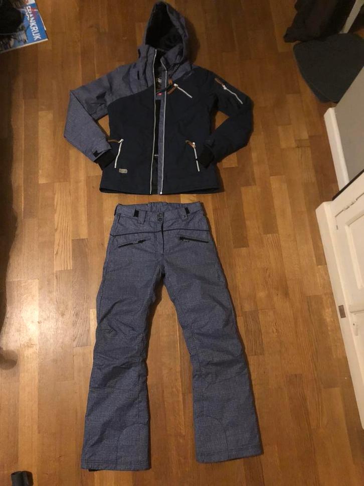 Rehall skipak s blauw denim 36, Kleding | Dames, Wintersportkleding, Zo goed als nieuw, Pak, Ophalen of Verzenden