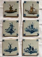 Delfsblauwe tegels molens, Antiek en Kunst, Antiek | Wandborden en Tegels, Ophalen