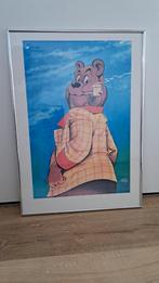 Olivier B Bommel Schilderij ( Marten Toonder ), Verzamelen, Ophalen, Rechthoekig Staand, Met lijst, Zo goed als nieuw