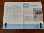oude folder Philips Ortsfester 16 mm projector, Ophalen of Verzenden, 1940 tot 1960, Projector