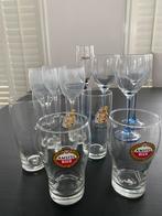 GRATIS 6 wijnglazen 1 champagneglas 7 bierglazen., Verzamelen, Ophalen, Gebruikt, Overige typen