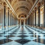 Hal in Paleis 3D fotobehang Vinyl- Vlies behang ook op maat, Verzenden, Minder dan 10 m², 3D, glamour,