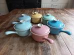 Regout pastel 6x parafeu pannetjes mt 3, Ophalen of Verzenden