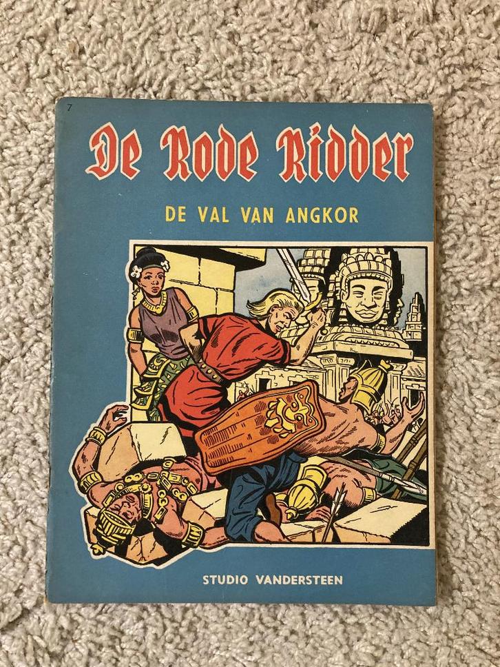 De Rode Ridder - Nr. 7 - De val van Angkor - 3e druk, 1962, Boeken, Stripboeken, Gelezen, Eén stripboek, Ophalen of Verzenden