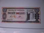 Guyana - 20 Dollar - Bankbiljet, Postzegels en Munten, Bankbiljetten | Amerika, Los biljet, Zuid-Amerika, Verzenden