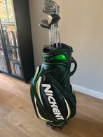 Nickent Golftas + Golfsticks - Mooie Staat!, Ophalen, Gebruikt, Set, Overige merken