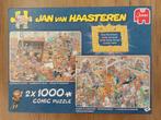 Jan van Haasteren 2x1000 stukjes, Hobby en Vrije tijd, Denksport en Puzzels, Ophalen of Verzenden, Gebruikt