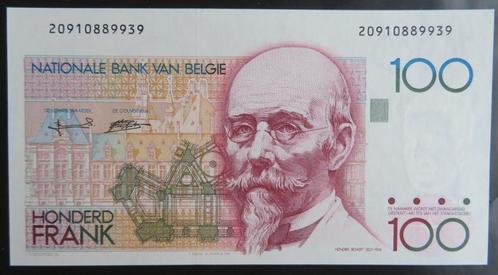 België, 100 franc 1989, Postzegels en Munten, Bankbiljetten | België, Los biljet, Verzenden