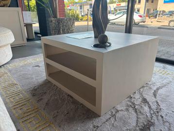 Salontafel Brussel Sand - Mangohout - 80x80x40 cm beschikbaar voor biedingen