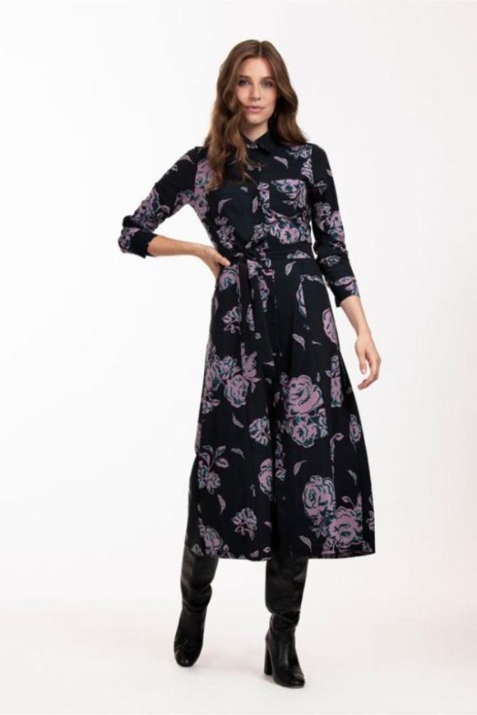 Studio Anneloes Cindy Flowerfield Dress (maat M), Kleding | Dames, Jurken, Nieuw, Maat 38/40 (M), Overige kleuren, Onder de knie