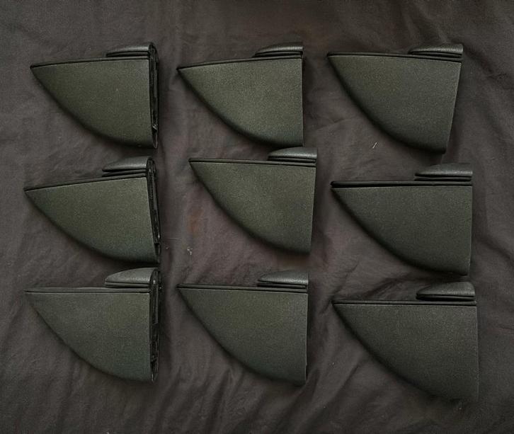 Mooie plankdragers 9 stuks, metaal, antracietgrijs, Huis en Inrichting, Woonaccessoires | Wandplanken en Boekenplanken, Zo goed als nieuw