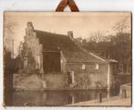 Foto op karton Groningen Damsterdiep Poortershuisje 1926, Verzenden, 1920 tot 1940, Ongelopen, Groningen