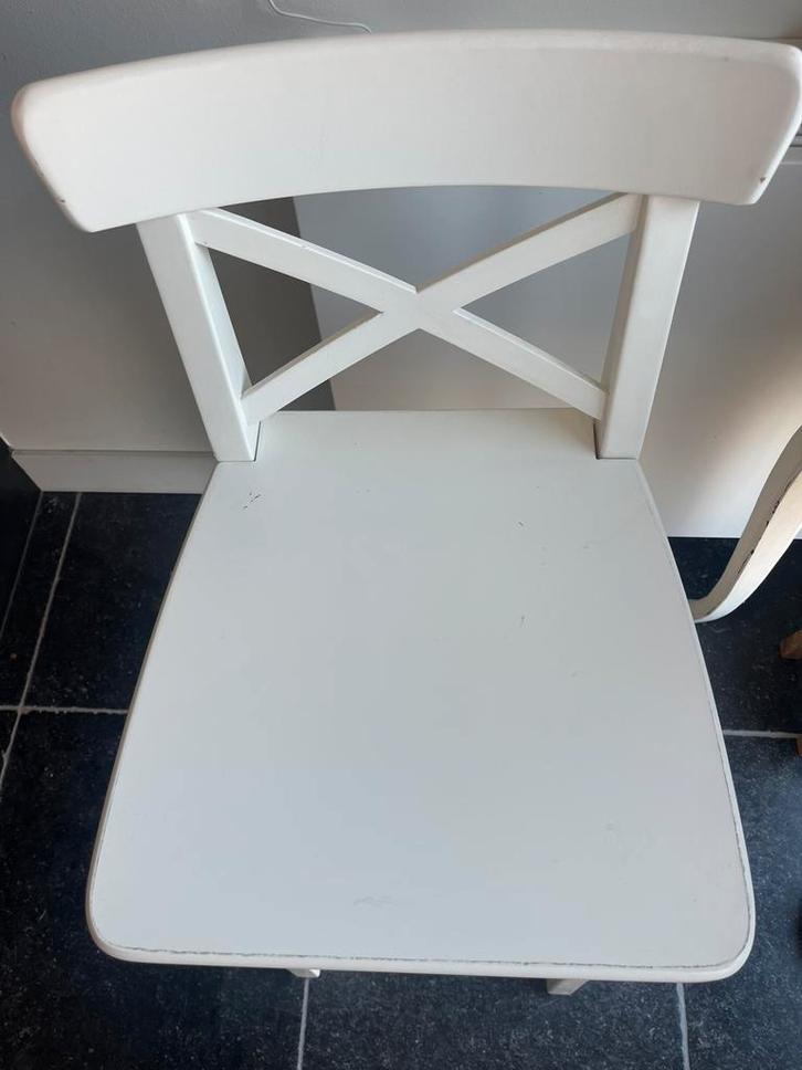 Ikea Ingolf barkruk (wit - 74cm), Caravans en Kamperen, Kampeermeubelen, Zo goed als nieuw, Campingstoel, Ophalen
