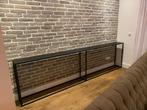 Stalen sidetable gepoedercoat (maatwerk), Huis en Inrichting, Tafels | Sidetables, Ophalen of Verzenden, Robuust, strak, stoer, zwart, sober, landelijk