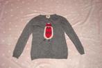Kerstmis gebreide foute kersttrui, grijs kerst kuiken, mt M, Maat 38/40 (M), Ophalen of Verzenden, Zo goed als nieuw, Kleding