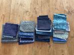 Blauwe quiltstof, Hobby en Vrije tijd, Stoffen en Lappen, Ophalen of Verzenden, Gebruikt, Blauw, Katoen
