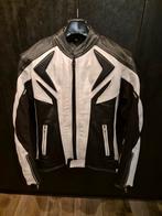 Leren Motorjack Restyle - Maat S | Zwart-Wit | €50, Ophalen of Verzenden, Tweedehands, Jas | leer
